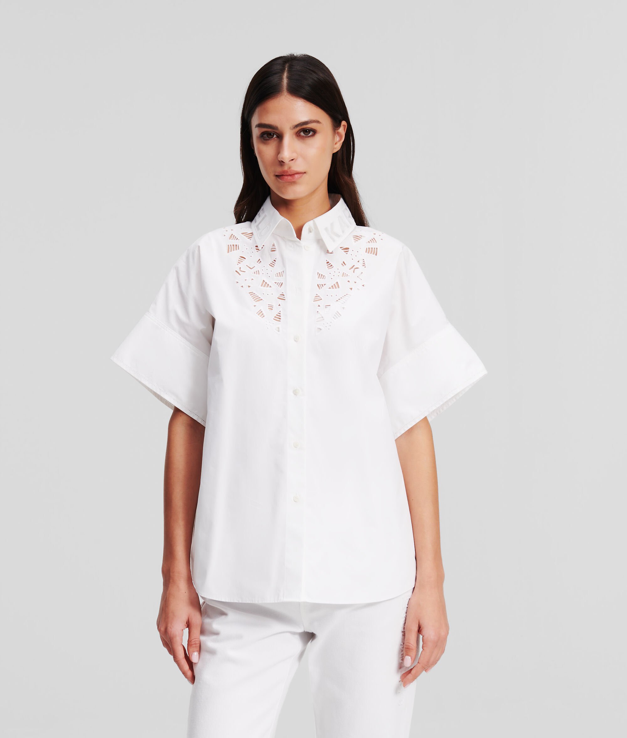 (image for) Smooth Broderie Anglaise Shirt